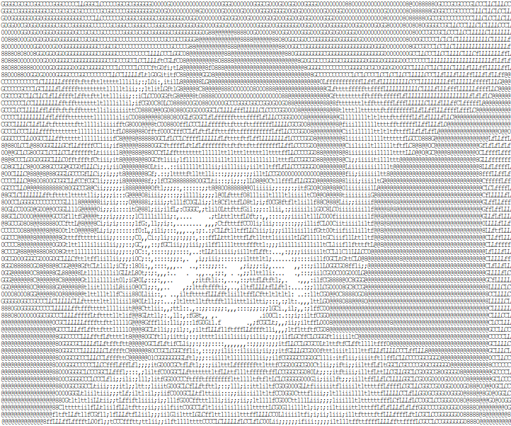ASCII-portrait of Deedo